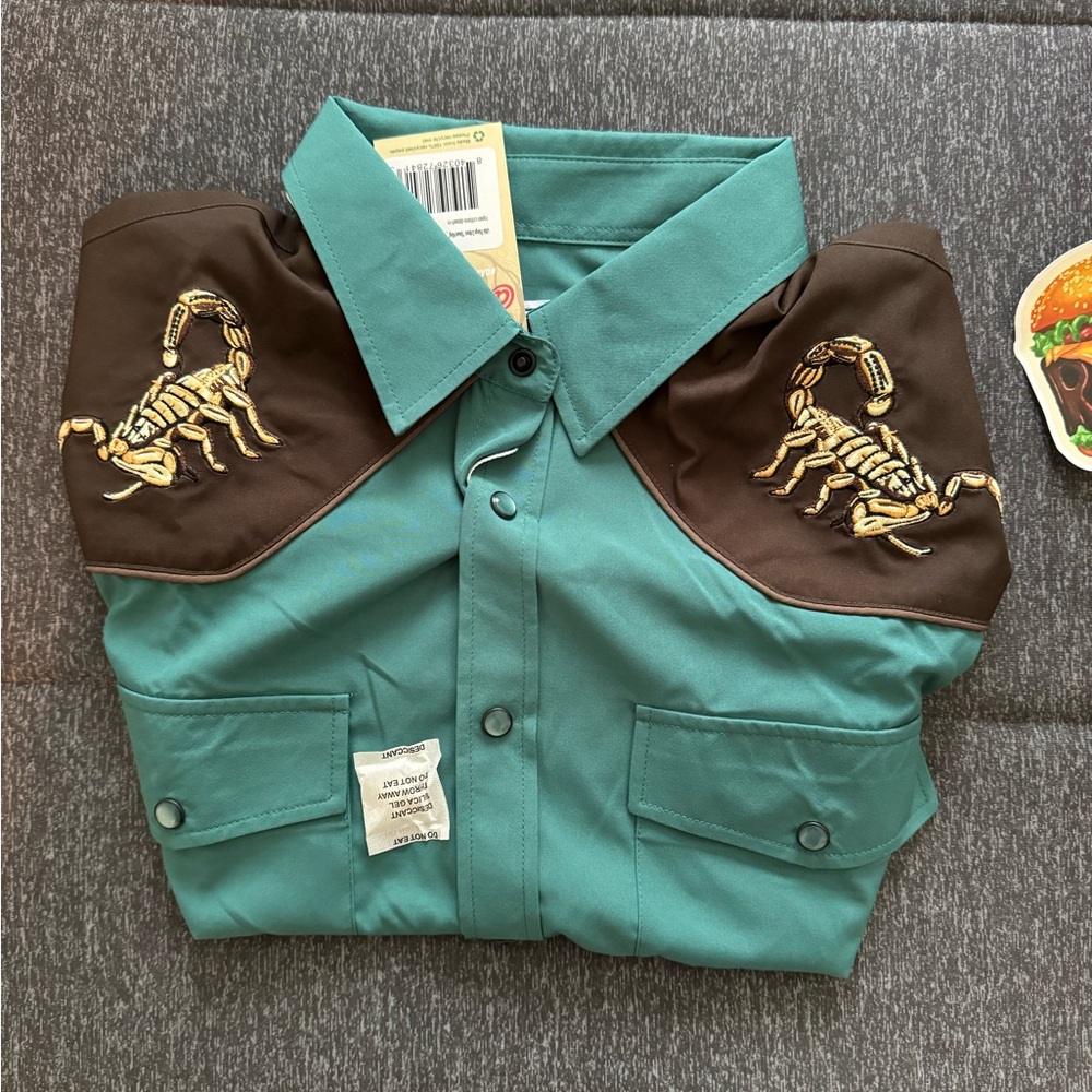 RSVLTS Desert King Roper button down shirt - MEDIUM